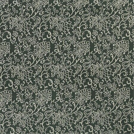 Designer Fabrics 54 in. Wide Green- Contemporary Floral Jacquard Woven Upholstery Fabric B601
